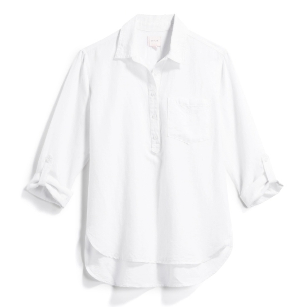 ID 23 Stari Linen Blend Henley Top